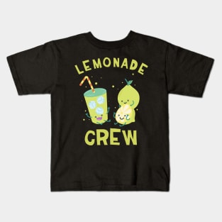 Cute kawaii Lemonade Crew fun summertime Kids T-Shirt